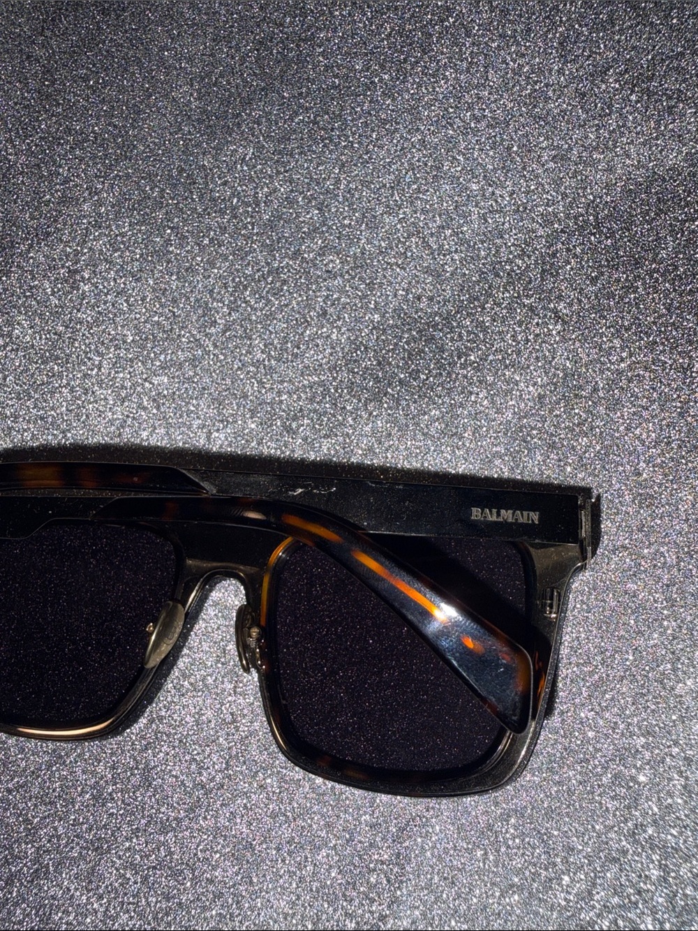 Tortoise Balmain Sunglasses w/ Gold Accent - Picture 3 of 4